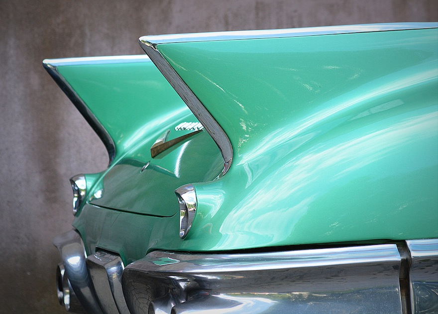 Vintage green batmobile – Abstract